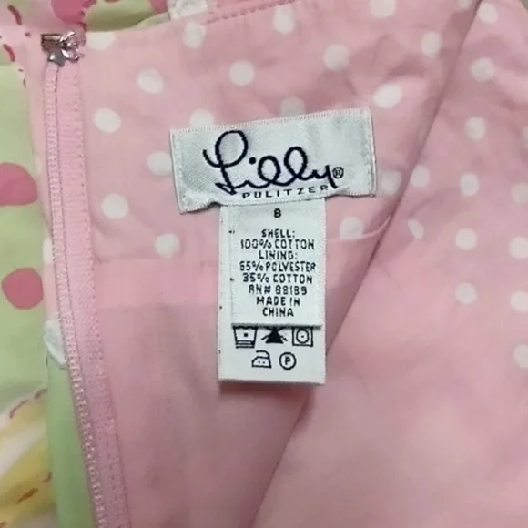 Lilly Pulitzer Fancie Nancie Multi Floral Tiered Mini Vintage Size 8 #29 - Picture 2 of 7